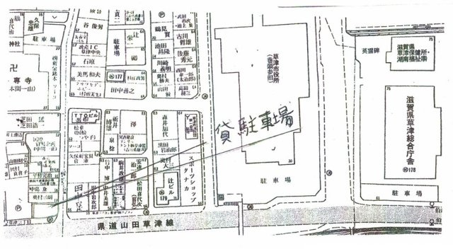 中井駐車場の区画図