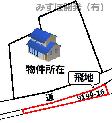 東根市本丸東9-45の区画図
