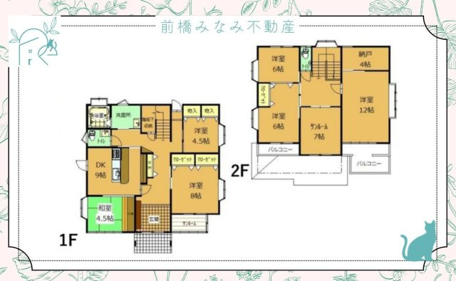 【中古】太田市牛沢町　６LDK＋S