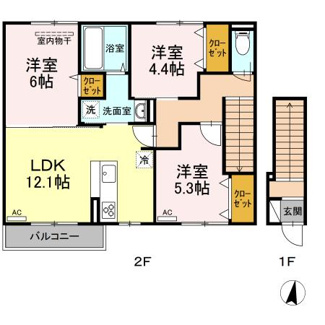 【間取り】 | フォンテーヌⅡ