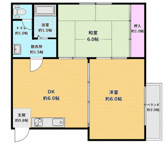 【間取り】 | レーヴ伏見