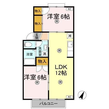 ルミエール１０の間取り