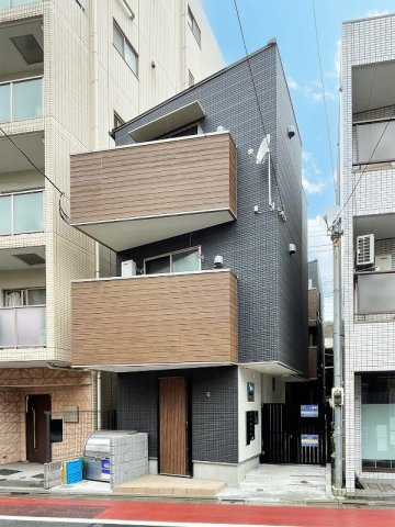 足立区綾瀬１丁目のアパートの外観|パース
