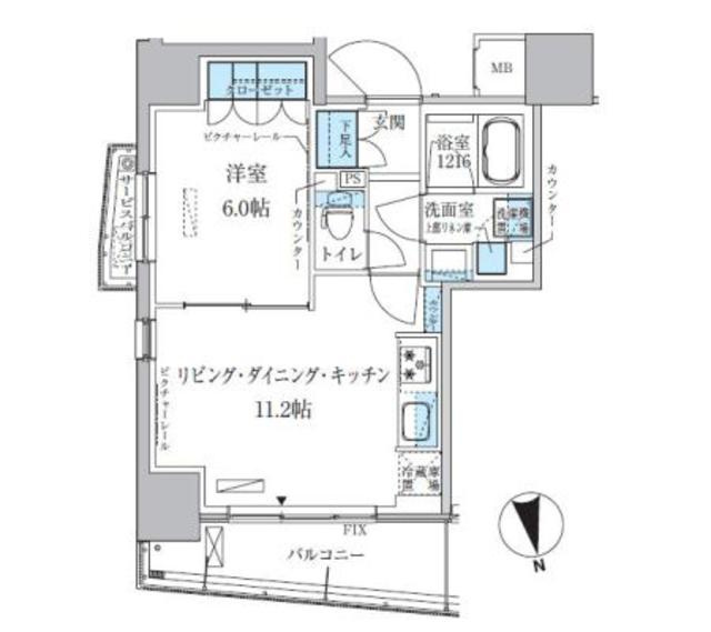 パークアクシス上野松が谷の間取り