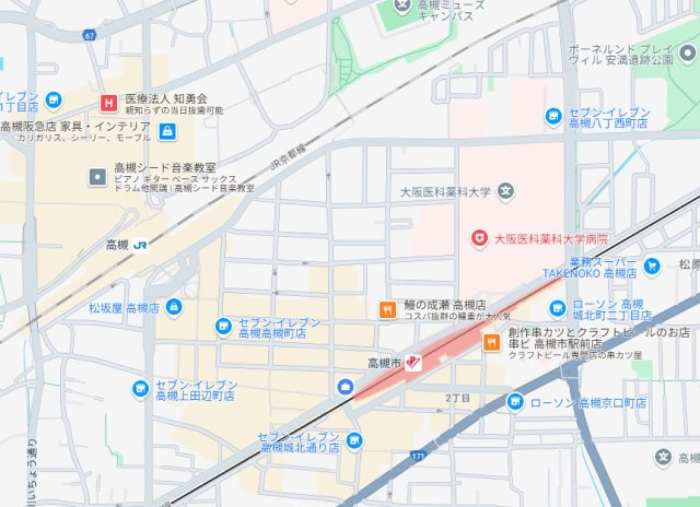 グランコート北園の地図