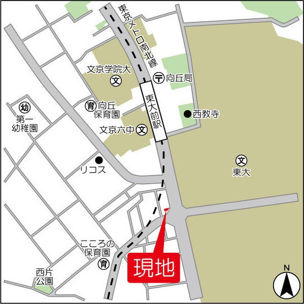 ドゥーエ東大前の地図