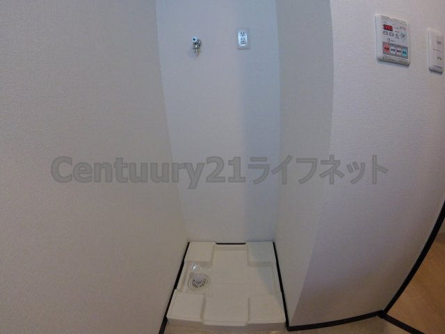 【設備】 | プレジオ東天満 | 洗濯機置場です。