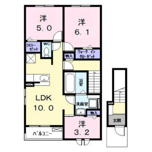 【間取り】 | ロークァット　Ⅰ