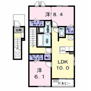 【間取り】 | ロークァット　Ⅱ
