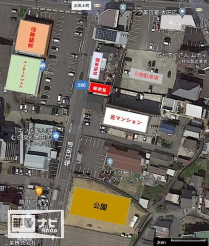 ウイング太田上の地図|地図