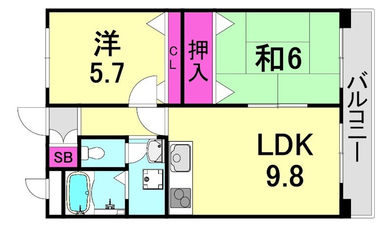 エクリュⅡの間取り