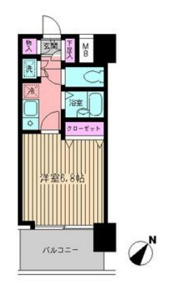 ビイルーム新宿の間取り