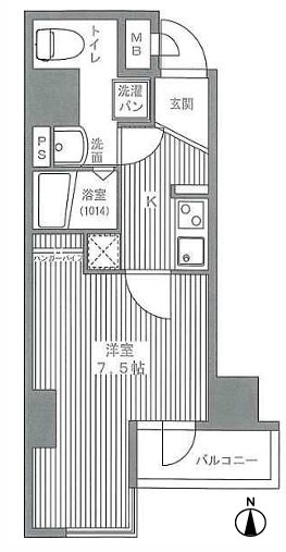 レジュールアッシュタニマチの間取り