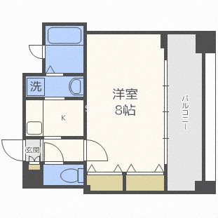 コスモリード谷町六丁目（旧 ドゥーエ谷町）の間取り