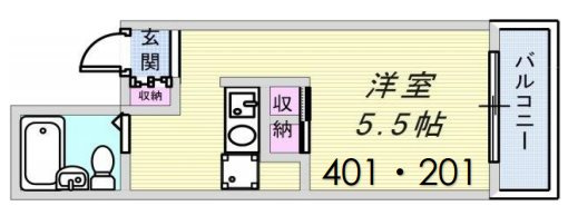 アルテハイム灘の間取り