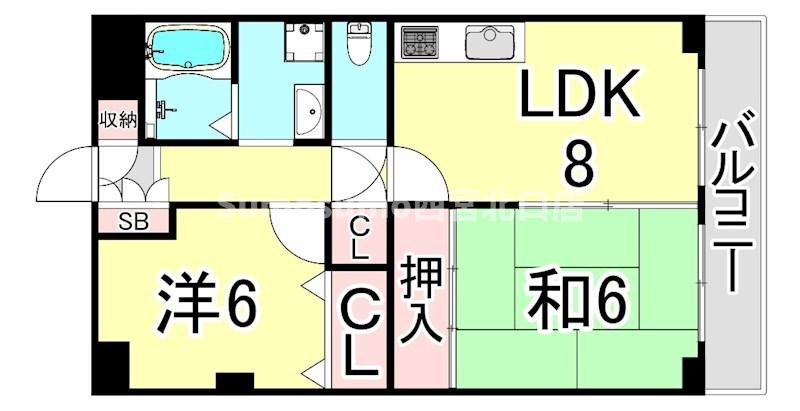 ピンリーブルⅡの間取り