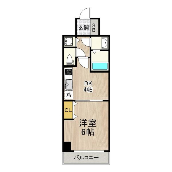 フロンティアコート堺筋本町(旧 ノーブルコート堺筋本町)の間取り