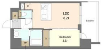 S-RESIDENCE難波西alterの間取り