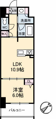 シャーメゾンステージ呉中央の間取り
