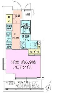 門前仲町レジデンス弐番館の間取り