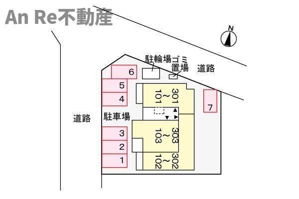 コモディ　モンテⅡの区画図