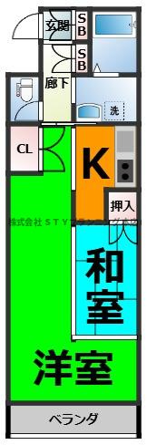 仲介手数料０円！鶴舞ガーデンコートの間取り