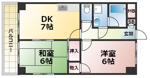 プレステージ鶴見の間取り