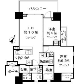 シティハウス曳舟ハウスAの間取り