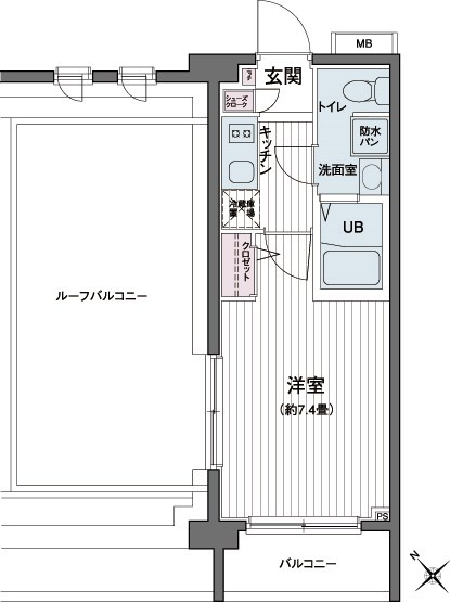 エコロジー都立大学レジデンスの間取り