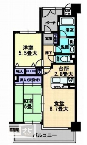 ファミール宮脇町の間取り|間取図