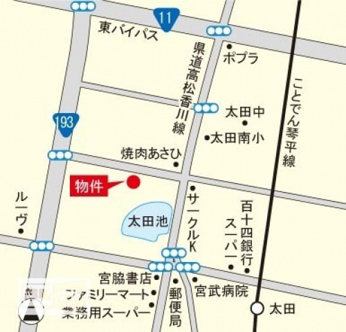 エトワール太田の地図|地図