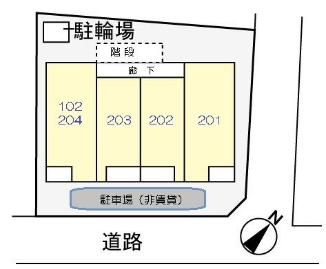 リュミエール東雪谷の駐車場