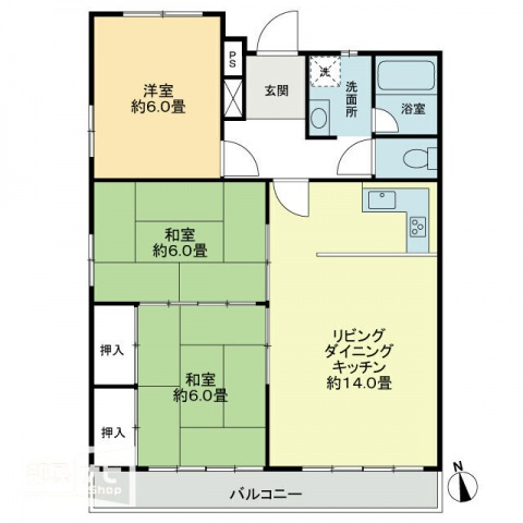メゾン栗林の間取り|間取図