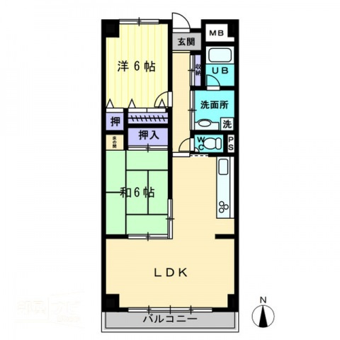 ※ロイヤルガーデン桜町の間取り|間取図