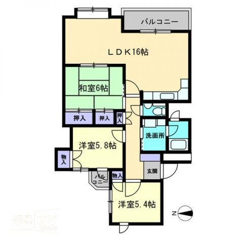 グランドール桜町の間取り|間取図