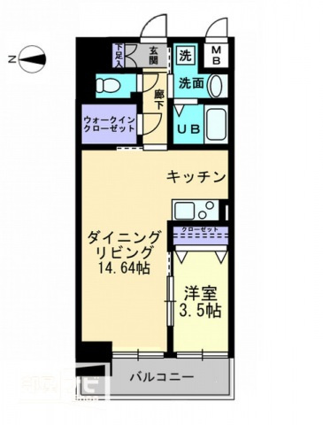 ソラノ瓦町の間取り|間取図
