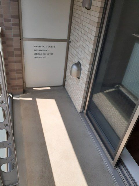 ビブレアンサンブル不動前のバルコニー