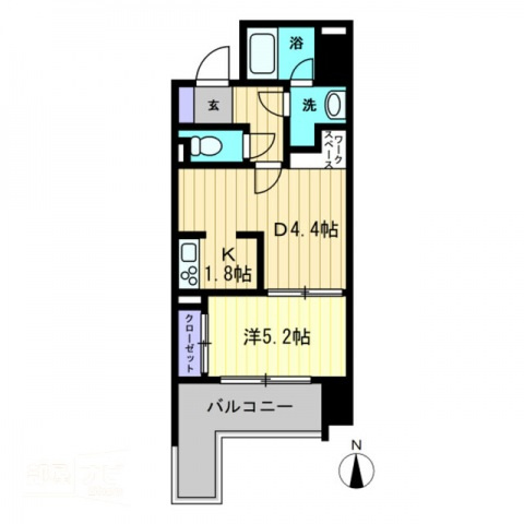 リアライズ瓦町の間取り|間取図