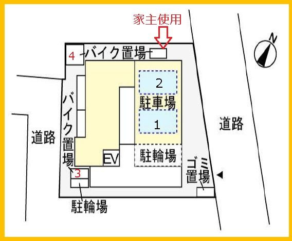 ドルフ目黒の駐車場