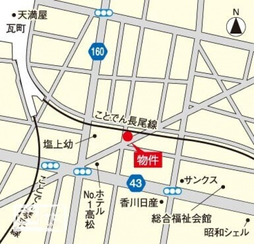 ラフィーネ塩上の地図|地図