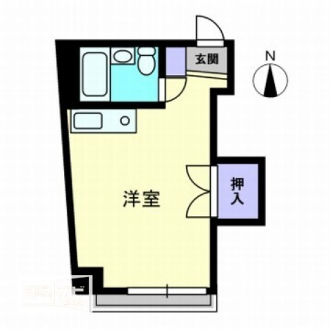 カワニシマンションの間取り|間取図