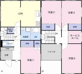 苅外山貸家　　刈谷市近郊の賃貸はクラスホーム刈谷店の間取り
