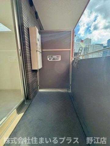 Lasante京橋のバルコニー