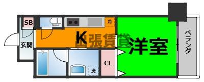 仲介手数料0！！RAFFLE OZONEⅡ -South Garden-の間取り