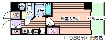 【間取り】 | エスリード東天満第2