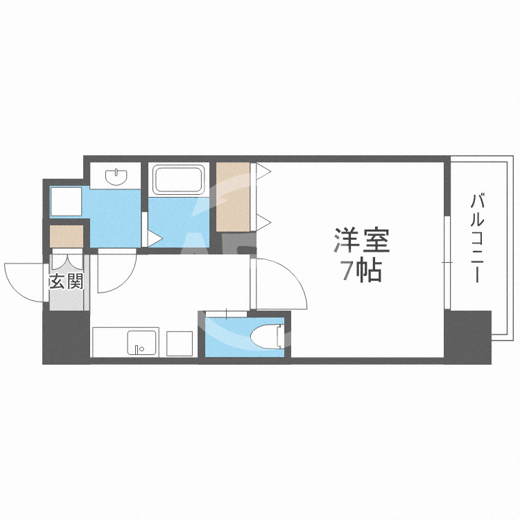 BPRレジデンス福島の間取り|BPRレジデンス福島　開放感のある間取り