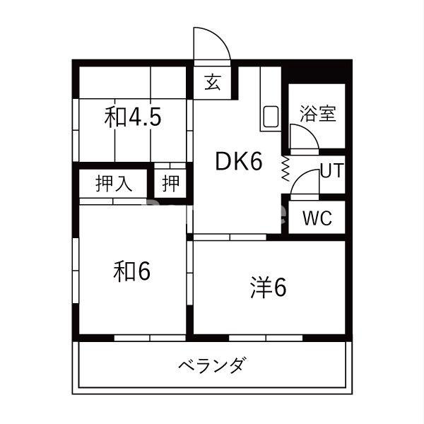コーポ大晴の間取り