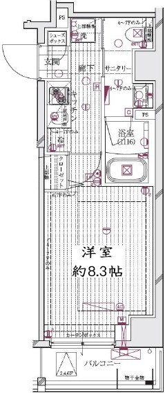 レガリス清澄白河ブロッサムの間取り