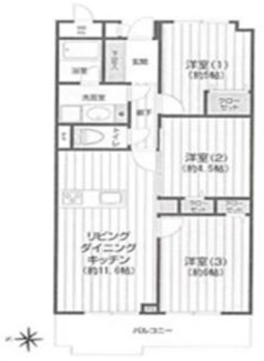 【間取り】 | フジタ川口マンション