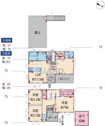 住吉5丁目戸建　住吉小学校区の間取り|住吉5丁目戸建